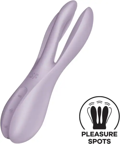 Клиторальный вибратор Satisfyer Threesome 2 Violet, 3 гибких пальчика, 3 мотора photo 1