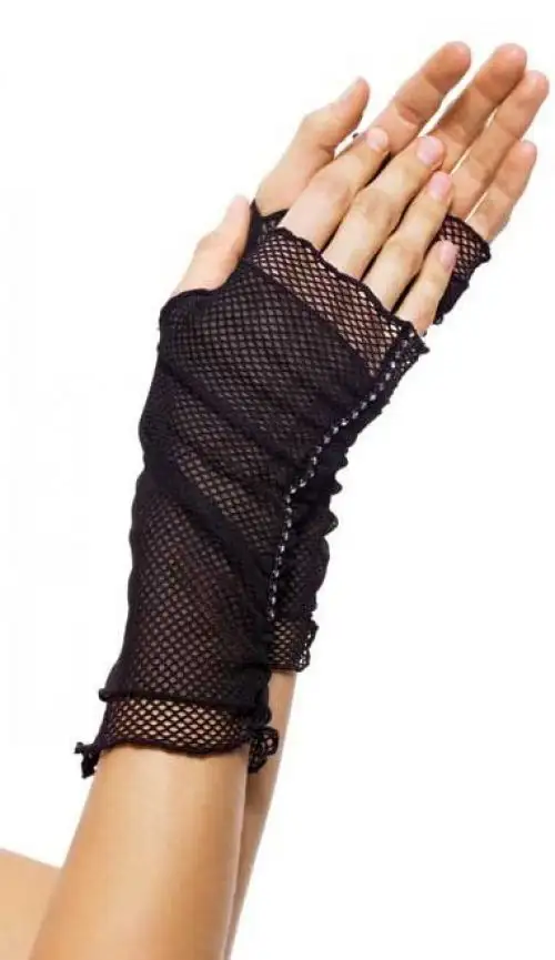Перчатки открытые FINGERLESS FISHNET GLOVES  photo 1