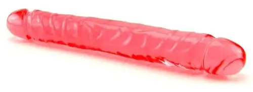 Фаллос двойной CRYSTAL JELLIES JR. DOUBLE DONG PINK photo 1