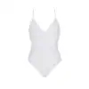 Боди с ажурным декором и открытым шагом Ursula Body white L/XL — Passion photo 3