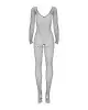 Сетчатый бодистокинг с длинным рукавом Obsessive Bodystocking N109 black S/M/L, черный, комбинезон photo 4