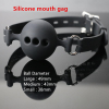 Силиконовый черный кляп photo 3