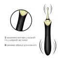 Вагинально-клиторальный вибратор Zalo — Bess Obsidian Black, мультифункциональный с насадками photo 3