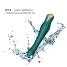 Смартвибратор-пульсатор Zalo — King Turquoise Green, кристалл Swarovski photo 7