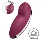 Вибростимулятор-пульсатор Satisfyer Tap & Climax 2 Red, эффект постукивания пальцем photo 1