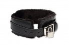 Ошейник черный с мехом внутри photo 1