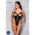 Боди из экокожи Celine Body black L/XL — Passion: с доступом, открытый photo 3