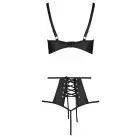 Комплект из эко-кожи Passion Tamaris Set black S/M, бюстгальтер и трусики photo 4