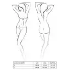 Полупрозрачное боди с вырезами Passion Exclusive Mirajane Body black S/M, черное photo 5