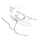 Вибромассажер Shunga Zoa Raspberry, двусторонний photo 4