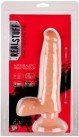 Вибромассажер на присоске REALSTUFF 8INCH VIBRATOR, телесный photo 2