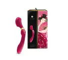 Вибромассажер Shunga Zoa Raspberry, двусторонний photo 10