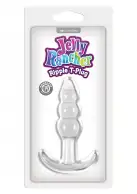 Анальная пробка Jelly Rancher T-plug Ripple, 7,6х3,2 см photo 2