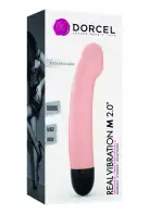 Вибратор Dorcel Real Vibration M Flesh 2.0, диам 3,7см, перезаряжаемый, для точки G photo 4